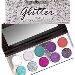 Glitter Palette - Silver and Multicolor